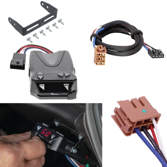 For 2002-2002 Cadillac Escalade Brakeman IV Brake Control kit by: Tekonsha For 2002-2002 Cadillac Escalade Tekonsha Brakeman IV Brake Control + Plug & Play BC Adapter By Tekonsha