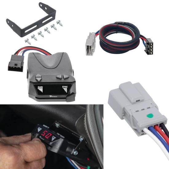 For 2017-2024 Honda Ridgeline Tekonsha Brakeman IV Brake Control + Plug & Play BC Adapter (For All Styles Models) By Tekonsha