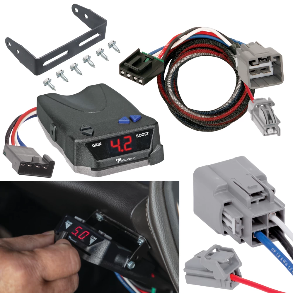 For 2013-2014 RAM 2500 Tekonsha BRAKE-EVN Brake Control + Plug & Play BC Adapter By Tekonsha