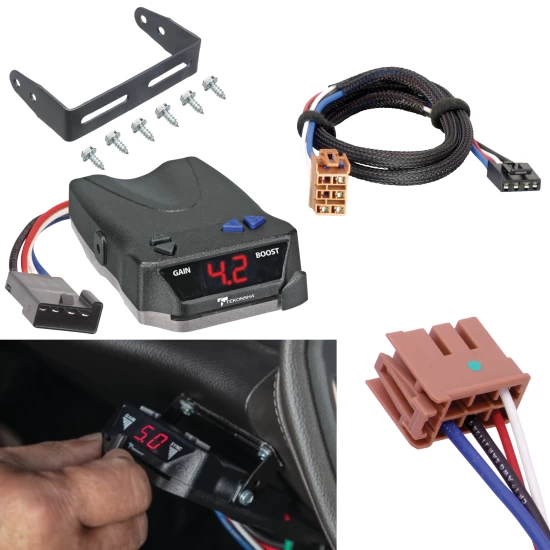 For 1999-2002 Chevrolet Silverado 2500 Tekonsha BRAKE-EVN Brake Control + Plug & Play BC Adapter By Tekonsha