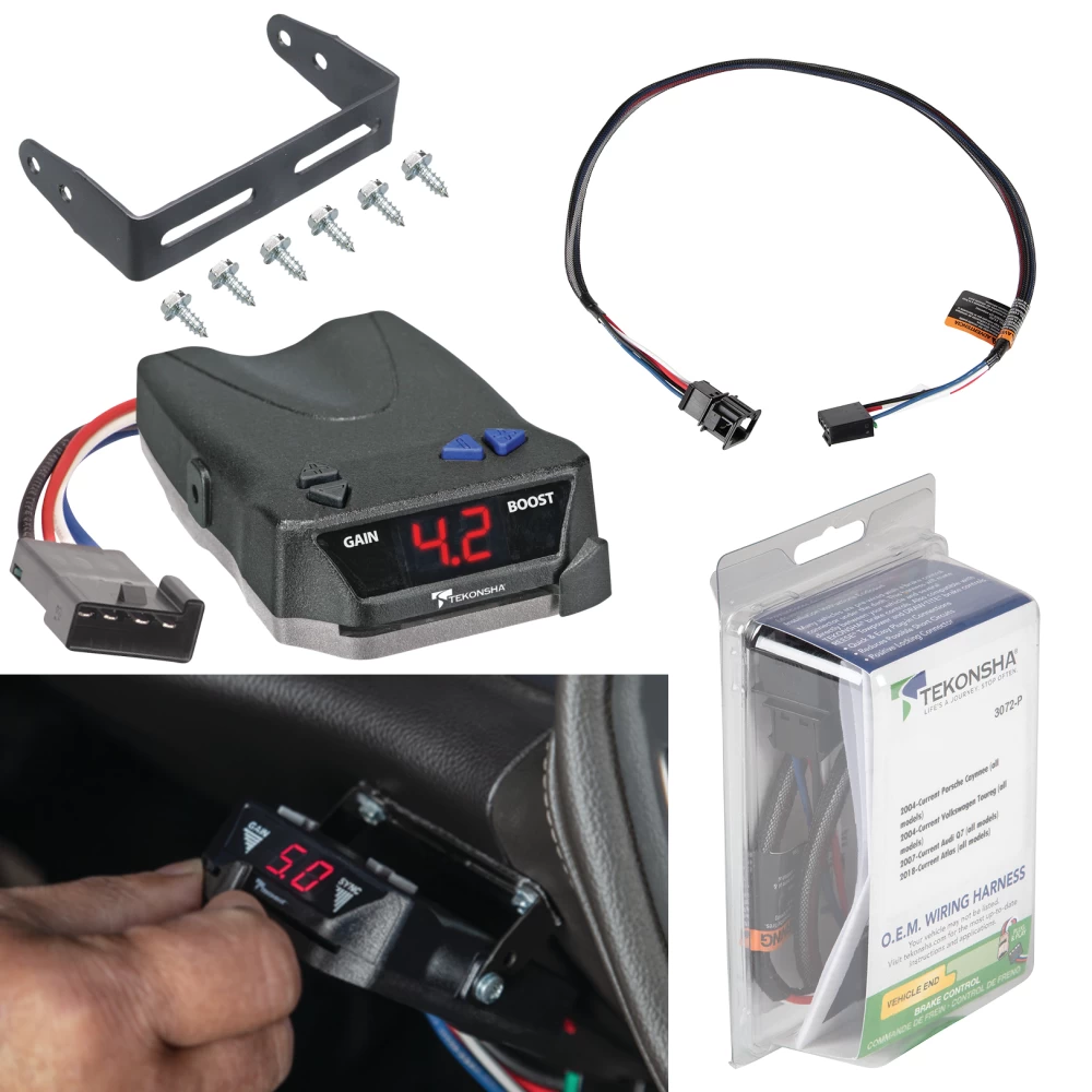 For 2018-2024 Audi Q5 Tekonsha BRAKE-EVN Brake Control + Plug & Play BC Adapter By Tekonsha