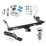 Trailer Tow Hitch For 78-96 Chevy GMC G Series Van Full Size Except Step Bumper Complete Package w/ Wiring and 1-7/8" Ball