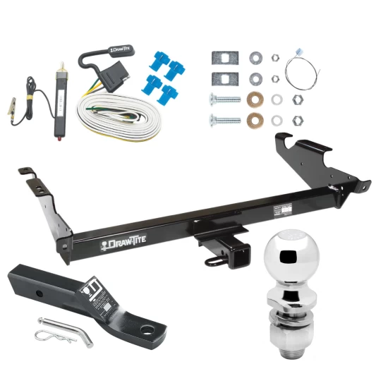 Trailer Tow Hitch For 78-96 Chevy GMC G Series Van Full Size Except Step Bumper Complete Package w/ Wiring and 2" Ball