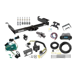 Trailer Hitch Tow Package Prodigy P3 Brake Control For 96-99 Chevrolet Express GMC Savana 1500 2500 3500 w/ 7-Way RV Wiring 2" Drop Mount 2" Ball Class 4 2" Receiver Draw-Tite Tekonsha