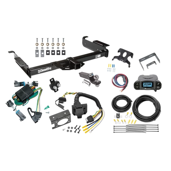 41521 85343 20506 7012a 118377 21536 90195 Draw-Tite Trailer Hitch Tow Package Prodigy P3 Brake Control 00-02 Chevrolet Express GMC Savana 1500 2500 3500 7-Way RV Wiring 2" Drop Mount 2" Ball Class 4 2" Receiver Tekonsha 00 01 02 2000 2001 Trailer Hitch Tow Package Prodigy P3 Brake Control For 00-02 Chevrolet Express GMC Savana 1500 2500 3500 w/ 7-Way RV Wiring 2" Drop Mount 2" Ball Class 4 2" Receiver Draw-Tite Tekonsha