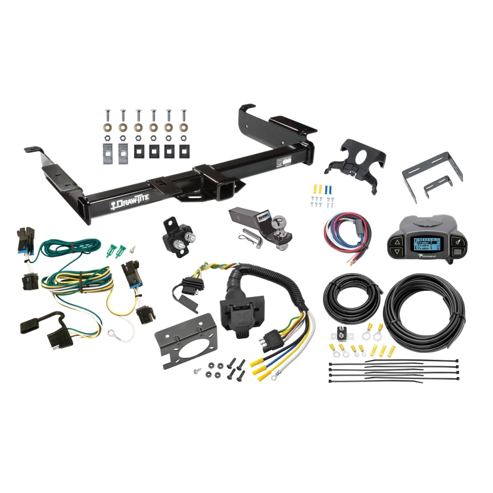 Trailer Hitch Tow Package Prodigy P3 Brake Control For 03-14 Chevrolet Express GMC Savana 1500 03-23 2500 3500 w/ 7-Way RV Wiring 2" Drop Mount 2" Ball Class 4 2" Receiver Draw-Tite Tekonsha Trailer Hitch Tow Package Prodigy P3 Brake Control For 03-14 Chevrolet Express GMC Savana 1500 03-23 2500 3500 w/ 7-Way RV Wiring 2" Drop Mount 2" Ball Class 4 2" Receiver Draw-Tite Tekonsha