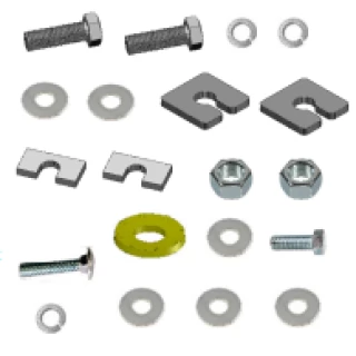 Front Mount Trailer Tow Hitch Hardware Fastener Kit For Draw-Tite Front Mount Trailer Hitch For 19-24 Ram 1500 New Body All Models