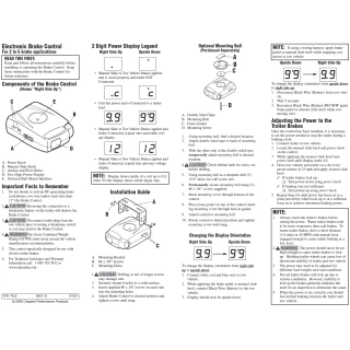 Economy Pilot Brake Control w/ 7-Way Wiring For 03-27 Chevy Express GMC Savana 1500 2500 3500 3 Axles