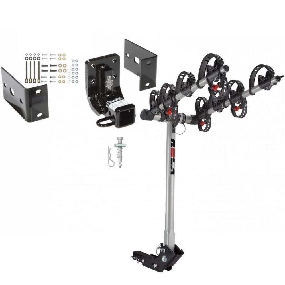 Trailer Tow Hitch For 98-05 Mercedes ML320 ML350 ML430 ML500 w/ 4 Bike Carrier Rack