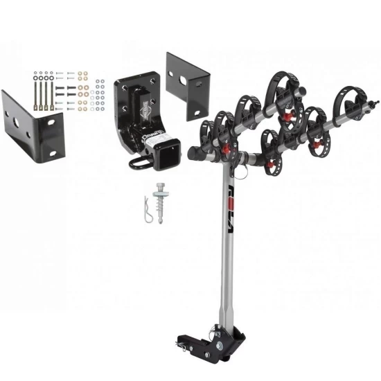 Trailer Tow Hitch For 98-05 Mercedes ML320 ML350 ML430 ML500 w/ 4 Bike Carrier Rack