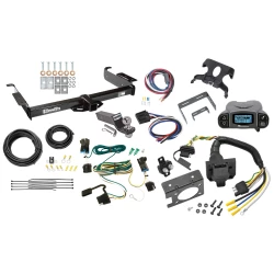 Trailer Hitch Tow Package Prodigy P3 Brake Control For 03-27 Chevy Express GMC Savana 1500 2500 3500 w/ 7-Way RV Wiring 2" Drop Mount 2" Ball Class 3 2" Receiver Draw-Tite Tekonsha