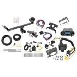 Trailer Hitch Tow Package Prodigy P3 Brake Control For 15-18 Ford Edge Sport & Titanium w/ 7-Way RV Wiring 2" Drop Mount 2" Ball Class 3 2" Receiver Draw-Tite Tekonsha