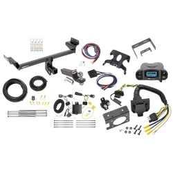 Trailer Hitch Tow Package Prodigy P3 Brake Control For 15-18 Ford Edge Sport & Titanium w/ 7-Way RV Wiring 2" Drop Mount 2" Ball Class 3 2" Receiver Draw-Tite Tekonsha