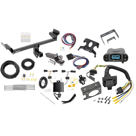 75234 85343 20506 7012a 118806 21536 90195 Draw-Tite Trailer Hitch Tow Package Prodigy P3 Brake Control 19-23 Edge Titanium Only 7-Way RV Wiring 2" Drop Mount 2" Ball Class 3 2" Receiver Tekonsha 19 20 21 22 23 2019 2020 2021 2022 2023 Trailer Hitch Tow Package Prodigy P3 Brake Control For 19-24 Ford Edge Titanium Only w/ 7-Way RV Wiring 2" Drop Mount 2" Ball Class 3 2" Receiver Draw-Tite Tekonsha