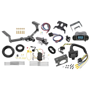 Trailer Hitch Tow Package Prodigy P3 Brake Control For 06-12 Toyota RAV4 All Models w/ 7-Way RV Wiring 2" Drop Mount 2" Ball Class 3 2" Receiver Draw-Tite Tekonsha