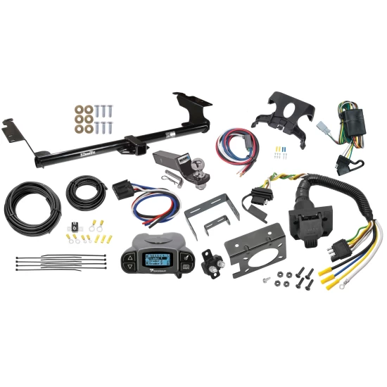 Trailer Hitch Tow Package Prodigy P3 Brake Control For 99-04 Honda Odyssey All Models w/ 7-Way RV Wiring 2" Drop Mount 2" Ball Class 3 2" Receiver Draw-Tite Tekonsha