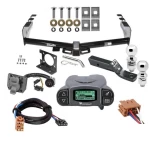 Trailer Tow Hitch w/ Tekonsha Prodigy P3 Brake Control For 99-13 Chevy Silverado GMC Sierra 1500 HD 99-04 2500 LD (07-07 Classic) Standard or Step Bumper w/ Dual 2" and 2- 5/16" Ball 2" Drop Mount 7-Way Pin Blade RV Controller