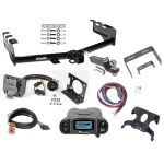 Trailer Hitch Tow Package Prodigy P3 Brake Control For 99-13 Chevy Silverado GMC Sierra 1500 HD 99-04 2500 LD (07-07 Classic) Standard or Step Bumper w/ 7-Way RV Wiring 2" Drop Mount 2" Ball Class 4 2" Receiver Draw-Tite Tekonsha