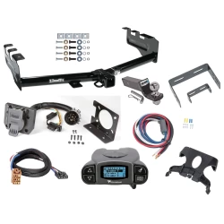 Trailer Hitch Tow Package Prodigy P3 Brake Control For 99-13 Chevy Silverado GMC Sierra 1500 HD 99-04 2500 LD (07-07 Classic) Standard or Step Bumper w/ 7-Way RV Wiring 2" Drop Mount 2" Ball Class 4 2" Receiver Draw-Tite Tekonsha