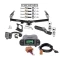 Trailer Hitch Tow Package w/ Tekonsha Prodigy P3 Brake Control For 99-13 Chevy Silverado GMC Sierra 1500 HD 99-04 2500 LD (07-07 Classic) Standard or Step Bumper w/ Dual 2" and 2- 5/16" Ball 2" Drop Mount 7-Way Pin Blade RV Controller