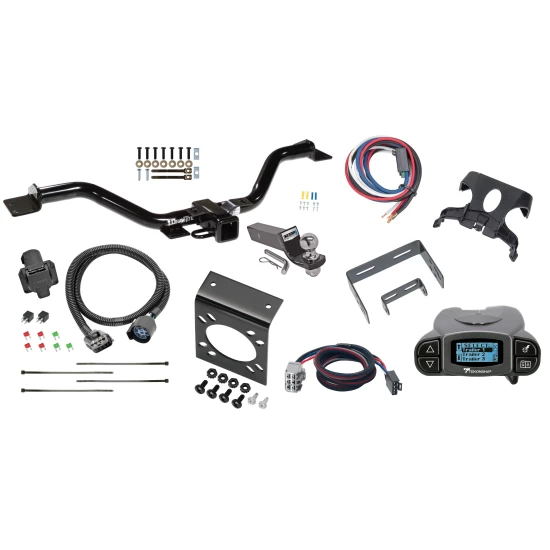 Trailer Hitch Tow Package Prodigy P3 Brake Control For 13-17 GMC Acadia Limited Buick Enclave Chevy Traverse w/ 7-Way RV Wiring 2" Drop Mount 2" Ball Class 3 2" Receiver Draw-Tite Tekonsha