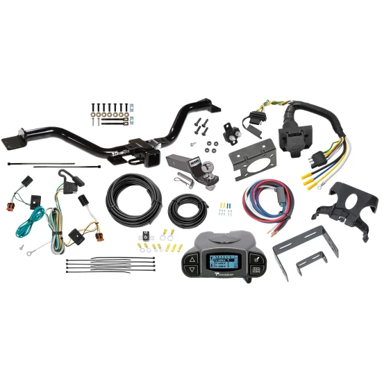 Trailer Hitch Tow Package Prodigy P3 Brake Control For 07-12 GMC Acadia All Models w/ 7-Way RV Wiring 2" Drop Mount 2" Ball Class 3 2" Receiver Draw-Tite Tekonsha