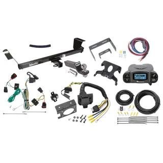Trailer Hitch Tow Package Prodigy P3 Brake Control For 09-12 Volkswagen Routan All Models w/ 7-Way RV Wiring 2" Drop Mount 2" Ball Class 3 2" Receiver Draw-Tite Tekonsha