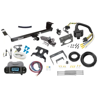 Trailer Hitch Tow Package Prodigy P3 Brake Control For 13-14 Volkswagen Routan All Models w/ 7-Way RV Wiring 2" Drop Mount 2" Ball Class 3 2" Receiver Draw-Tite Tekonsha