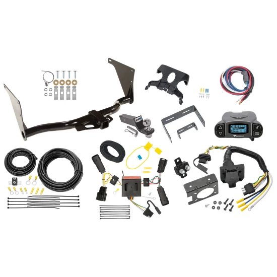Trailer Hitch Tow Package Prodigy P3 Brake Control For 13-16 Ford Escape All Models w/ 7-Way RV Wiring 2" Drop Mount 2" Ball Class 3 2" Receiver Draw-Tite Tekonsha
