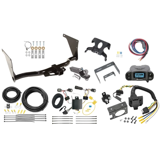 Trailer Hitch Tow Package Prodigy P3 Brake Control For 17-18 Ford Escape All Models w/ 7-Way RV Wiring 2" Drop Mount 2" Ball Class 3 2" Receiver Draw-Tite Tekonsha