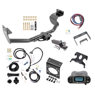 Trailer Hitch Tow Package Prodigy P3 Brake Control For 13-18 Hyundai Santa Fe Sport 14-15 KIA Sorento w/ 7-Way RV Wiring 2" Drop Mount 2" Ball Class 3 2" Receiver Sport w/Factory Tow Package (5 Passenger) Draw-Tite Tekonsha