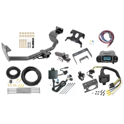Trailer Hitch Tow Package Prodigy P3 Brake Control For 13-18 Hyundai Santa Fe Sport 14-15 KIA Sorento w/ 7-Way RV Wiring 2" Drop Mount 2" Ball Class 3 2" Receiver Draw-Tite Tekonsha