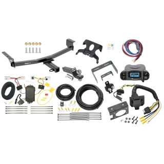 Trailer Hitch Tow Package Prodigy P3 Brake Control For 08-20 Nissan Rogue 14-14 Rogue Select w/ 7-Way RV Wiring 2" Drop Mount 2" Ball Class 3 2" Receiver Draw-Tite Tekonsha