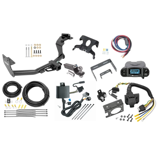 Trailer Hitch Tow Package Prodigy P3 Brake Control For 16-20 KIA Sorento V6 Models w/ 7-Way RV Wiring 2" Drop Mount 2" Ball Class 3 2" Receiver Draw-Tite Tekonsha