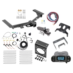 Trailer Hitch Tow Package Prodigy P3 Brake Control For 15-27 Ford Transit 150 250 350 22-27 E-Transit w/ 7-Way RV Wiring 2" Drop Mount 2" Ball Class 3 2" Receiver Draw-Tite Tekonsha