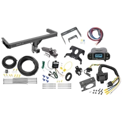 Trailer Hitch Tow Package Prodigy P3 Brake Control For 13-17 Audi Q5 All Models w/ 7-Way RV Wiring 2" Drop Mount 2" Ball Class 3 2" Receiver Draw-Tite Tekonsha