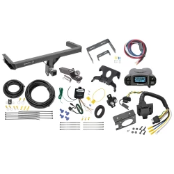 Trailer Hitch Tow Package Prodigy P3 Brake Control For 11-15 Audi Q5 15-26 Porsche Macan Exc S-Models w/ 7-Way RV Wiring 2" Drop Mount 2" Ball Class 3 2" Receiver Draw-Tite Tekonsha