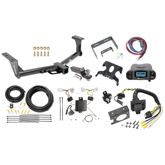 Trailer Hitch Tow Package Prodigy P3 Brake Control For 15-24 Nissan Murano w/ 7-Way RV Wiring 2" Drop Mount 2" Ball Class 3 2" Receiver Draw-Tite Tekonsha