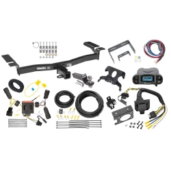 Trailer Hitch Tow Package Prodigy P3 Brake Control For 11-14 Ford Edge Exc Sport w/ 7-Way RV Wiring 2" Drop Mount 2" Ball Class 3 2" Receiver Draw-Tite Tekonsha