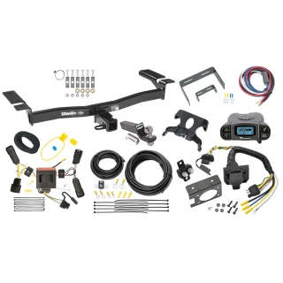 Trailer Hitch Tow Package Prodigy P3 Brake Control For 11-14 Ford Edge Exc Sport w/ 7-Way RV Wiring 2" Drop Mount 2" Ball Class 3 2" Receiver Draw-Tite Tekonsha