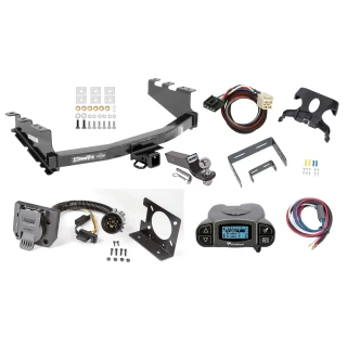 Trailer Hitch Tow Package Prodigy P3 Brake Control For 14-18 Chevy Silverado GMC Sierra 1500 (2019 LD & Legacy) w/ 7-Way RV Wiring 2" Drop Mount 2" Ball Class 4 2" Receiver Draw-Tite Tekonsha