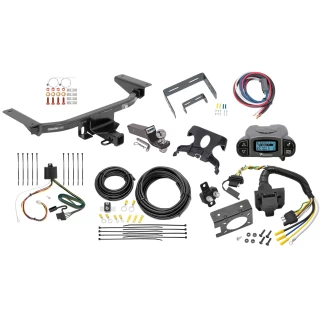 Trailer Hitch Tow Package Prodigy P3 Brake Control For 16-23 Mazda CX-9 All Models w/ 7-Way RV Wiring 2" Drop Mount 2" Ball Class 3 2" Receiver Draw-Tite Tekonsha