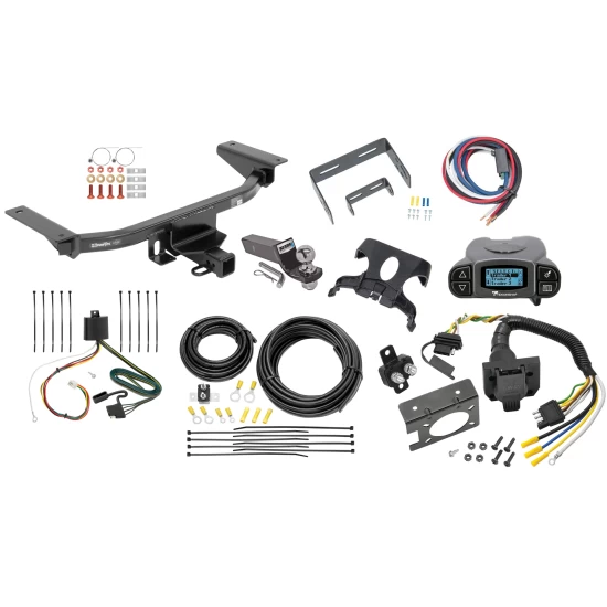 Trailer Hitch Tow Package Prodigy P3 Brake Control For 16-23 Mazda CX-9 All Models w/ 7-Way RV Wiring 2" Drop Mount 2" Ball Class 3 2" Receiver Draw-Tite Tekonsha