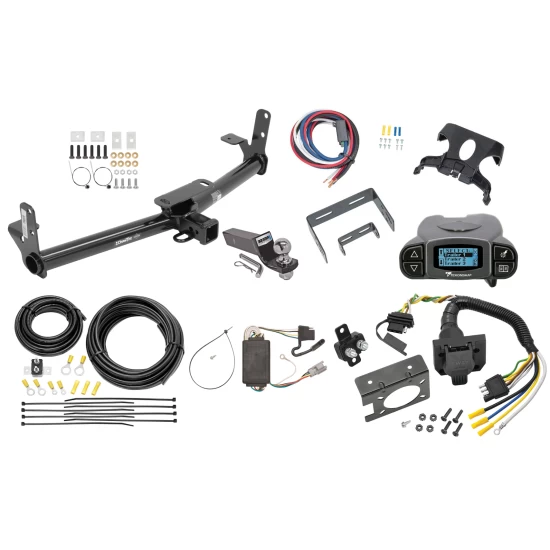 Trailer Hitch Tow Package Prodigy P3 Brake Control For 05-06 Chevrolet Equinox 06-06 Pontiac Torrent w/ 7-Way RV Wiring 2" Drop Mount 2" Ball Class 3 2" Receiver Draw-Tite Tekonsha
