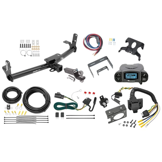 Trailer Hitch Tow Package Prodigy P3 Brake Control For 07-09 Chevrolet Equinox Pontiac Torrent w/ 7-Way RV Wiring 2" Drop Mount 2" Ball Class 3 2" Receiver Draw-Tite Tekonsha