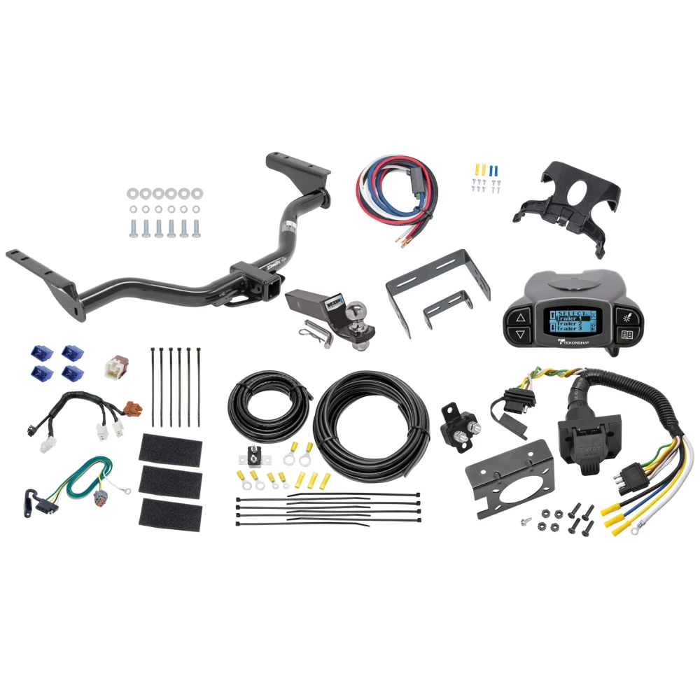 Trailer Hitch Tow Package Prodigy P3 Brake Control For 13-20 Nissan Pathfinder 14-20 INFINITI QX60 w/ 7-Way RV Wiring 2" Drop Mount 2" Ball Class 4 2" Receiver Draw-Tite Tekonsha
