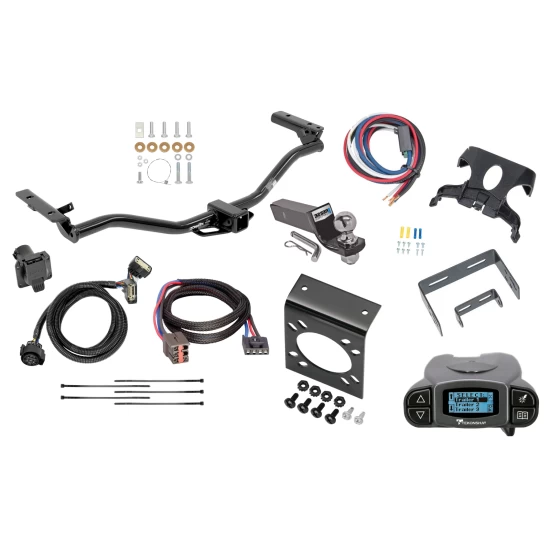 Trailer Hitch Tow Package Prodigy P3 Brake Control For 11-19 Ford Explorer All Models w/ 7-Way RV Wiring 2" Drop Mount 2" Ball Class 3 2" Receiver Except Police Interceptors Draw-Tite Tekonsha