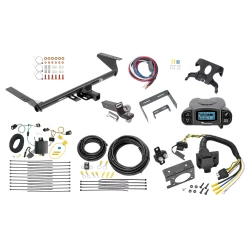 Trailer Hitch Tow Package Prodigy P3 Brake Control For 17-20 Chrysler Pacifica Limited Touring L Plus Exc Hybrid w/ 7-Way RV Wiring 2" Drop Mount 2" Ball Class 3 2" Receiver