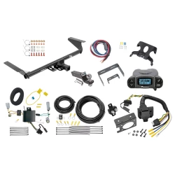 Trailer Hitch Tow Package Prodigy P3 Brake Control For 17-20 Chrysler Pacifica (LX & Touring Exc Hybrid) 20-25 Voyager 22-23 Grand Caravan Except Hybrid 7-Way Wiring 2" Drop Mount 2" Ball
