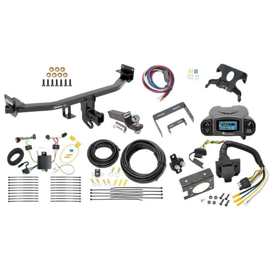 Trailer Hitch Tow Package Prodigy P3 Brake Control For 17-22 KIA Sportage All Models w/ 7-Way RV Wiring 2" Drop Mount 2" Ball Class 3 2" Receiver Draw-Tite Tekonsha